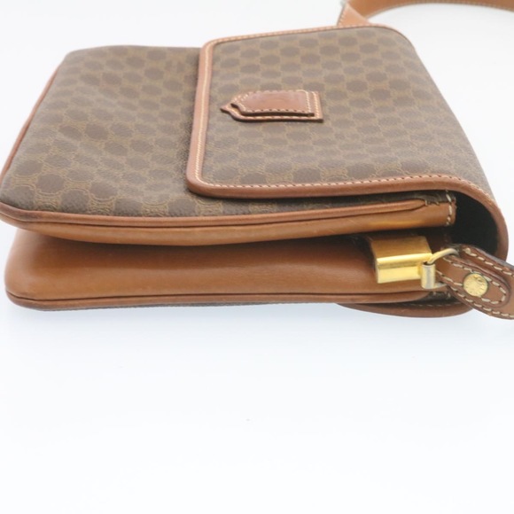 CELINE Macadam Canvas Shoulder Bag Brown Auth ar5789 - Picture 5 of 16